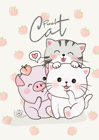แมวกับหมู พีช