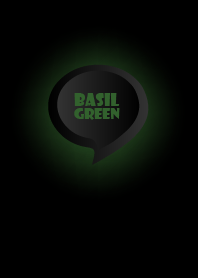 Basil Green Button In Black V.4