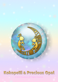 Kokopelli and Precious opal