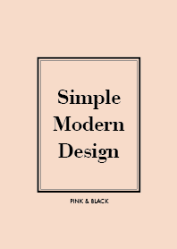 Simple Modern Design : PINK&BLACK J