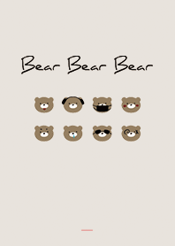 ベージュとピンク : Bear Bear Bear