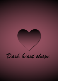 Dark heart shape - Pink 5 -