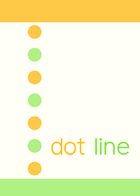 dot line*orange and green