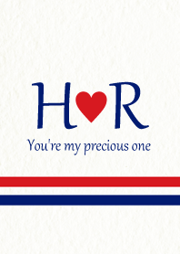 H&R Initial -Red & Blue-