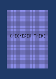 BLUE PURPLE CHECKERED THEME/NAVY BLUE