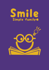 Smile & study Pansy purple