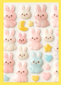 ◉シール手帳みたい◉ぷっくりイエロー黄色