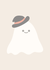Cute Ghost simple [beige]
