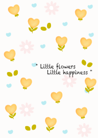 mini yellow heart flowers 10