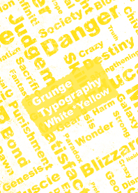 Grunge Typography White&Yellow