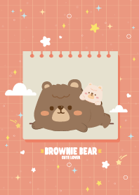 Brownie Bear Note Lover Orange