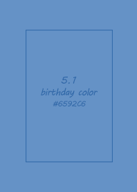 birthday color - May 1