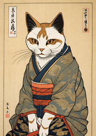 Cat Ukiyo-e cF1d4a