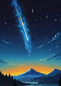 Bright Moon and Dawn f5357D