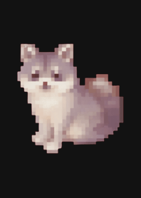 Raccoon Pixel Art Theme  BW 02