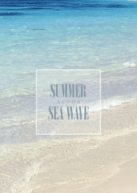 SUMMER SEA WAVE -ALOHA- BLUE #fresh