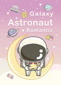 浩瀚宇宙 可愛寶貝太空人 浪漫漸層 紫色4