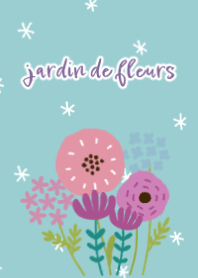 Nordic flower garden Blue