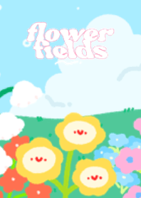 spring vibe ; flower fields.