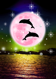 Lucky Strawberry Moon double dolphins 6