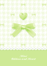 Mini Ribbon & Heart HT - T Green 01