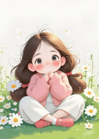 Girl and Flower V.12