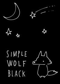Simple wolf black.