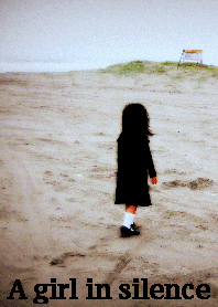 A girl in silence.