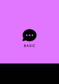 Simple&Basic/ Black & Neon Purple