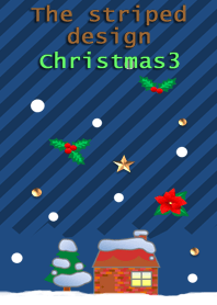 ストライプのデザイン(クリスマス3)