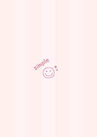 Smile Star =Pink= Stripe