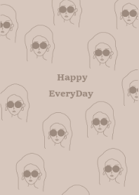 Happy Everyday (beige)