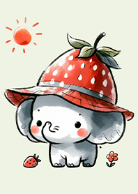 Strawberry Hat Elephant: Sunny Days