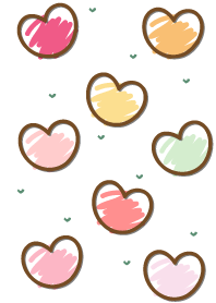 Sweet mini heart colorful version 3