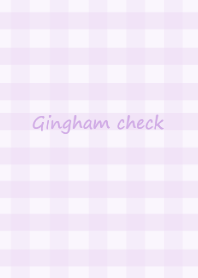 Gingham check /lavender
