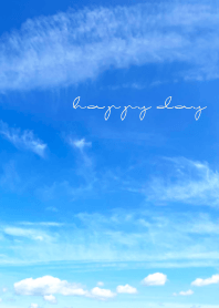 癒しの水色の空