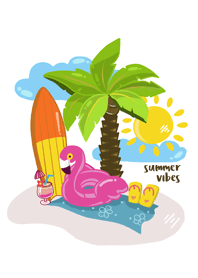 tropical summer vibes