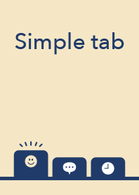 Simple tab(navy blue)