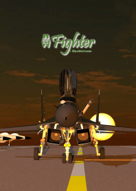 The fighter is waiting in scramble eng.