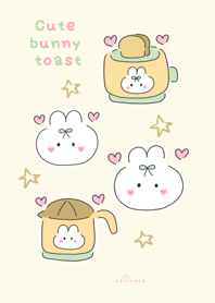 Cute bunny toast :) :)
