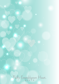 Fluffy Emerald green Heart.