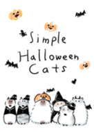 simple Halloween Cats.