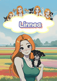 Linnea with dogs and cats04