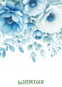 WATERCOLOR-LIGHT BLUE FLOWER-7
