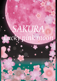 Black Blue Green : Sakura pink moon
