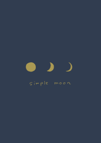Simple moon/ネイビー