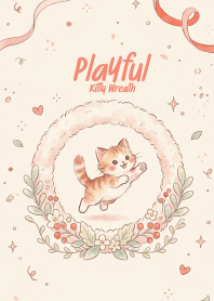 Playful Kitty Wreath