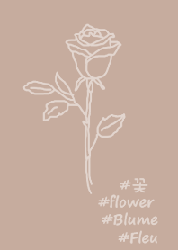 #flower* rose (brown)