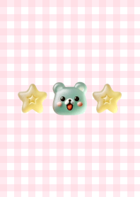 Cute gummy bear-pink-