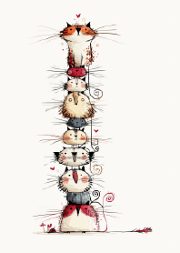 Minimal Feline Totem